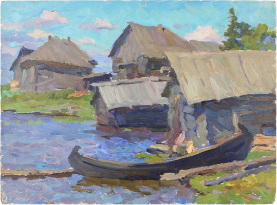 Лянглебен Моисей Вольфович. Кижи. Лодка